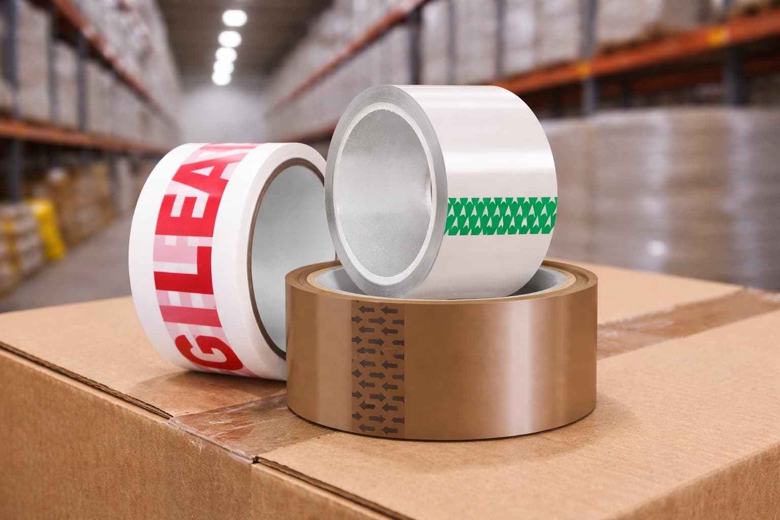 Adhesive Packaging Tapes Sealing · Clear / Brown / Fragile